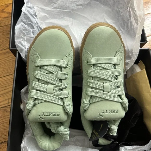 Puma x Fenty Creeper Phatty Nubuck (Jr)- Green Fog size 3C